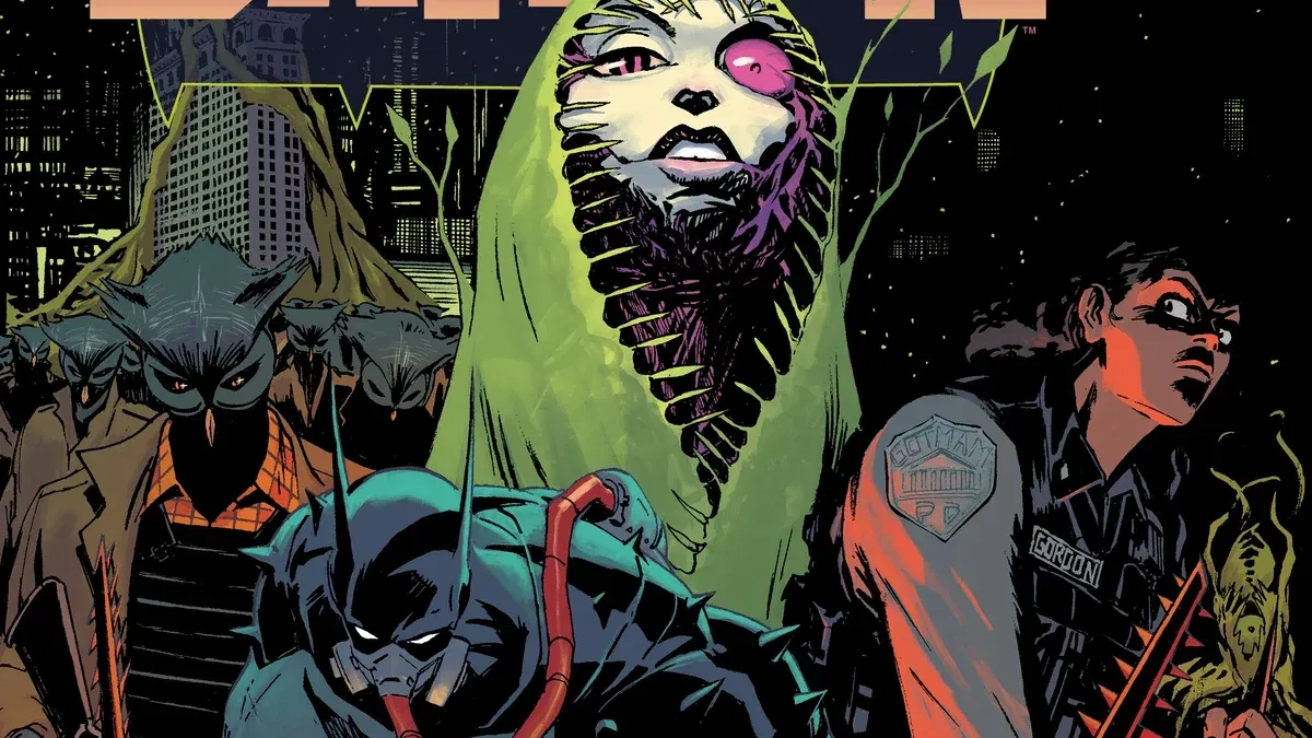 Barbara Gordon on the cover page alongside other characters