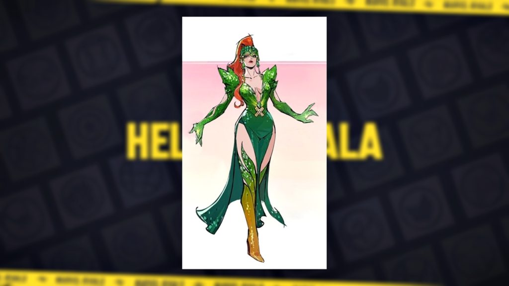 An official artwork showing hero Phoenix in the look of her upcoming Hellfire Gala 2026 skin in Marvel Rivals.