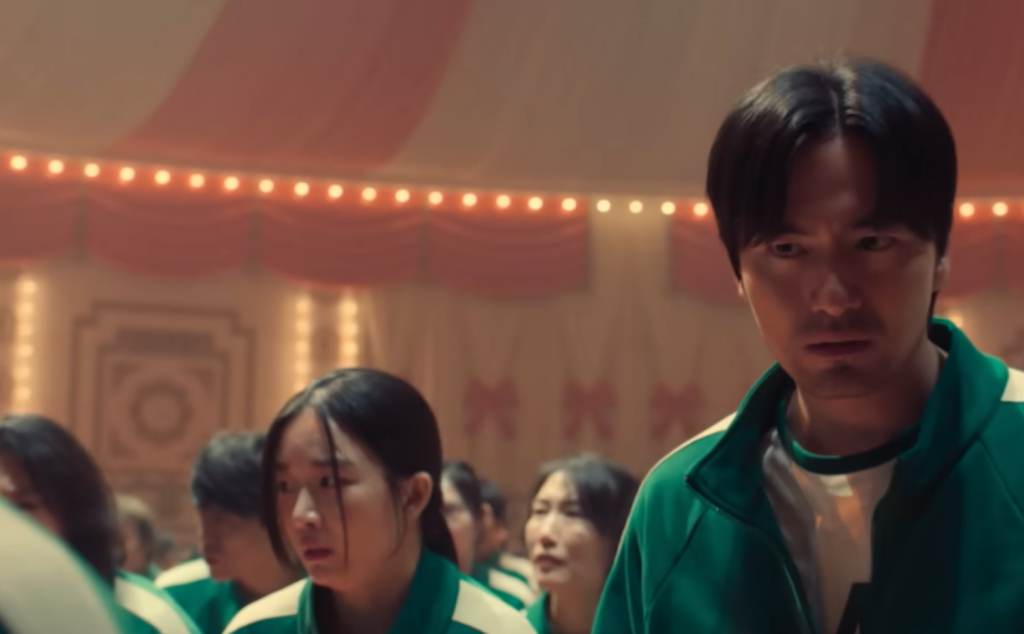 Player 246 during the mingle game in Squid Game Season 2