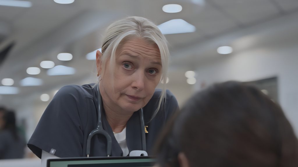 Katherine LaNasa in The Pitt Season 2 Episode 15