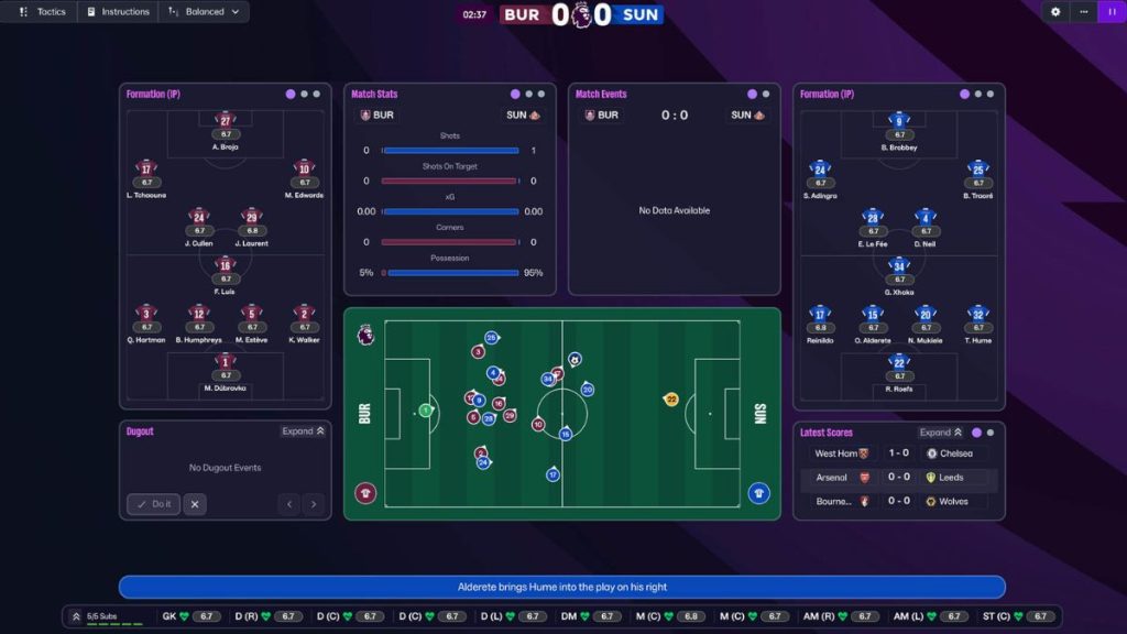 In-game image from Football Manager 26 Console