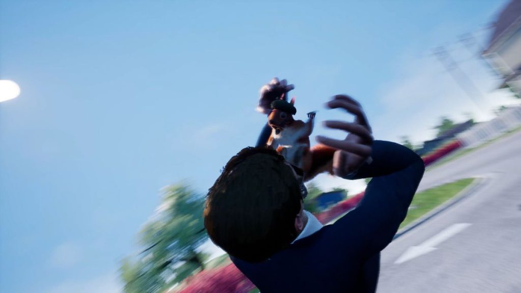 In-game image from Squirrel with a Gun