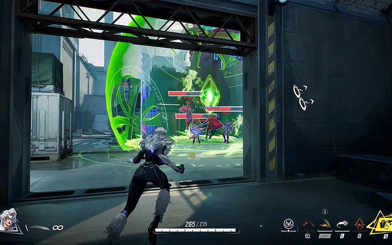 Every Black Cat Ability and Playstyle Explained 5 Marvel Rivals gameplay screenshot showing a Black Cat player using her Mento-Fish collection ability.