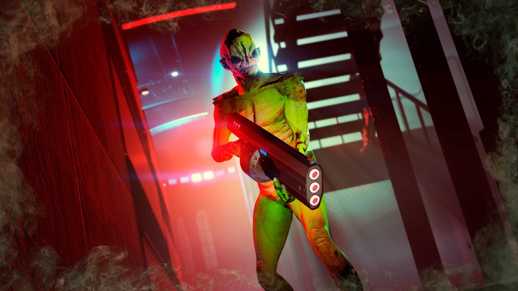 Green Space Horror Suit in GTA Online.