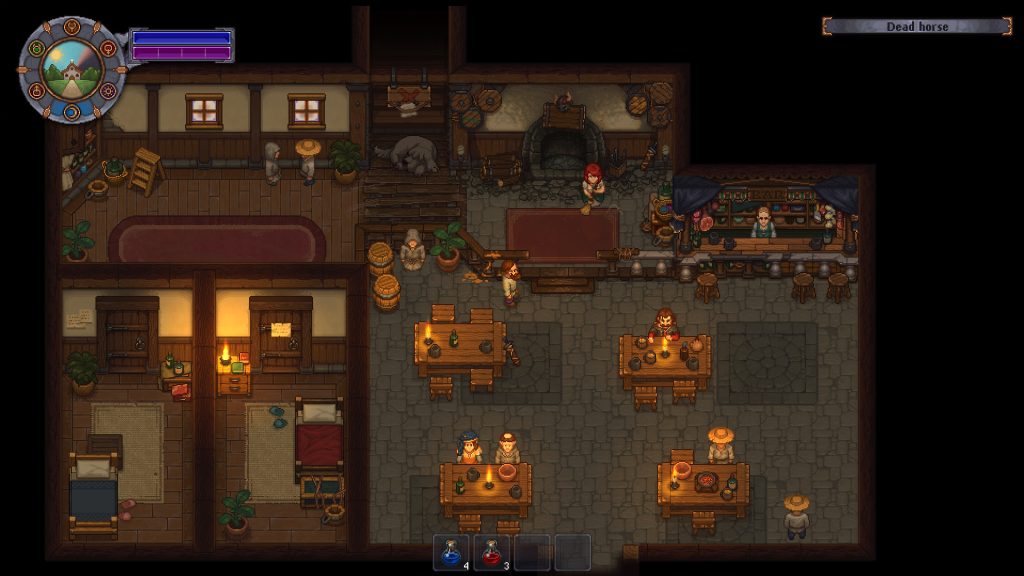 The Dead Horse tavern in Graveyard Keeper.