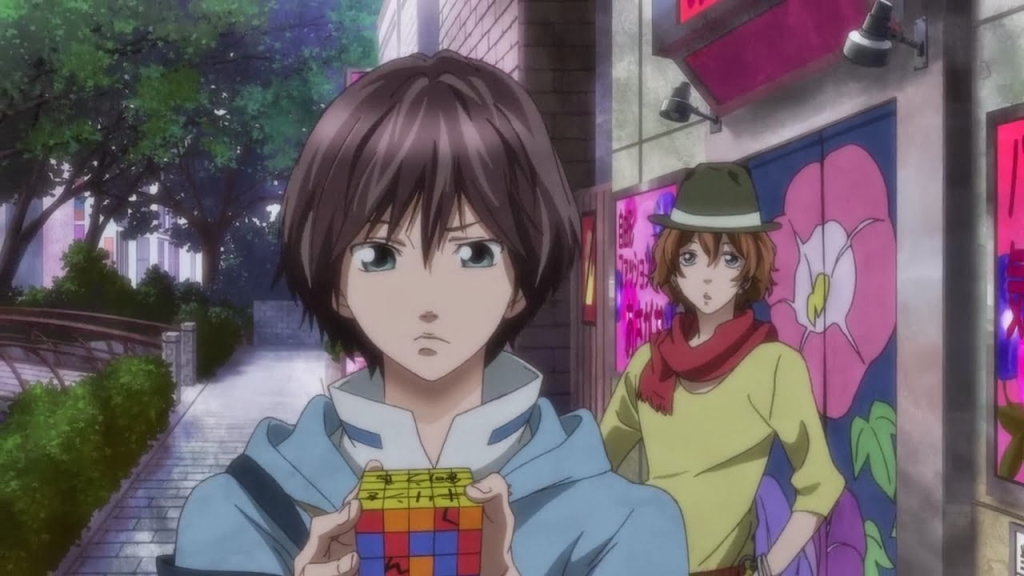 Kurumi and an ultra-lifelike robotic surrogate named Q01, designed to resemble her deceased lover, Hal. 