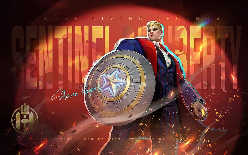 Price, Availability, and Rewards Explained 4 Marvel Rivals MVP Animation showcasing the "Star Spangled Style" Captain America skin from the Season 2 Battle Pass.