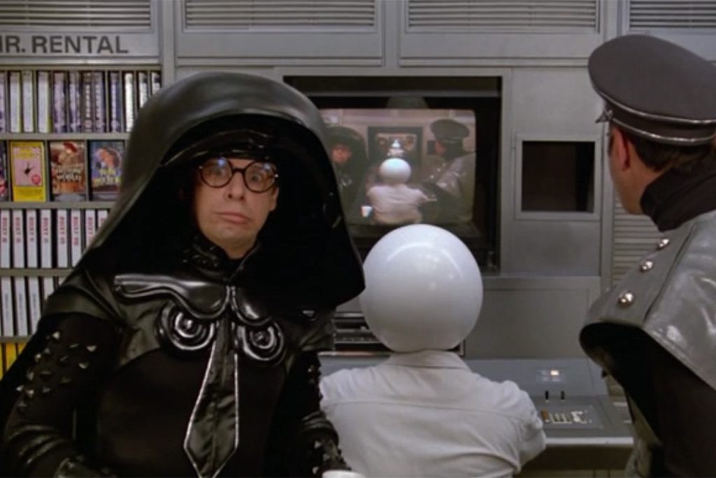 Dark helmet in Spaceballs