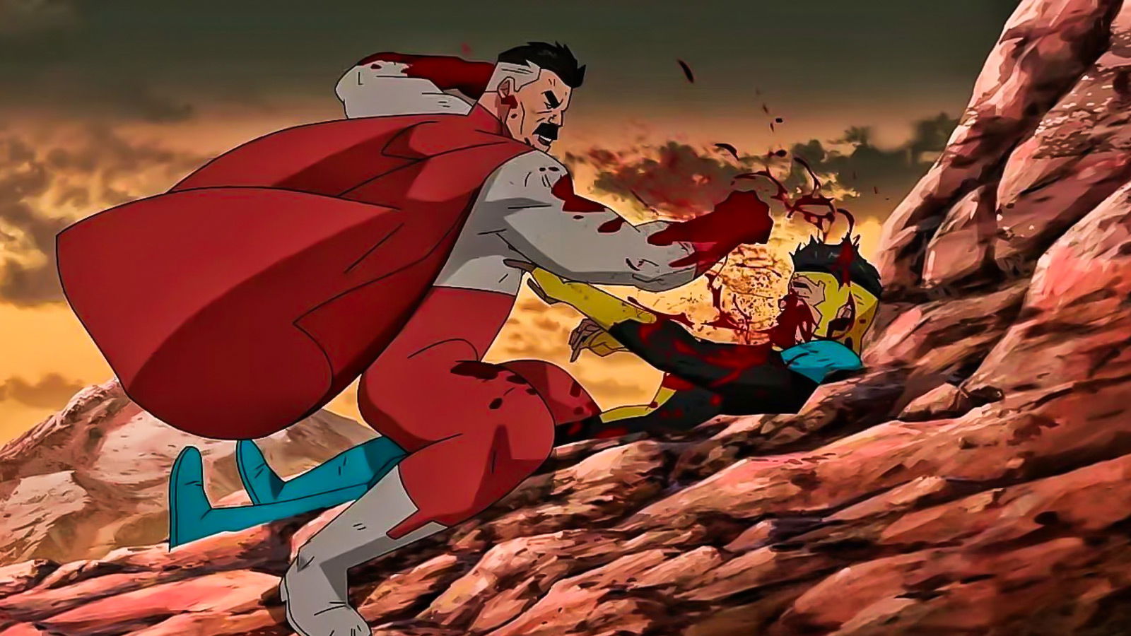 omni-man beating mark
