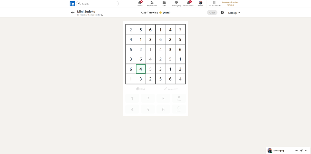 A screenshot of the daily LinkedIn Games puzzles.