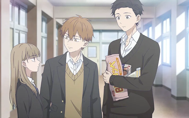 A Love Triangle Worth the Wait 1 minato bumps into hikawa at the nurse's office at school while yota is with him in the ramparts of ice