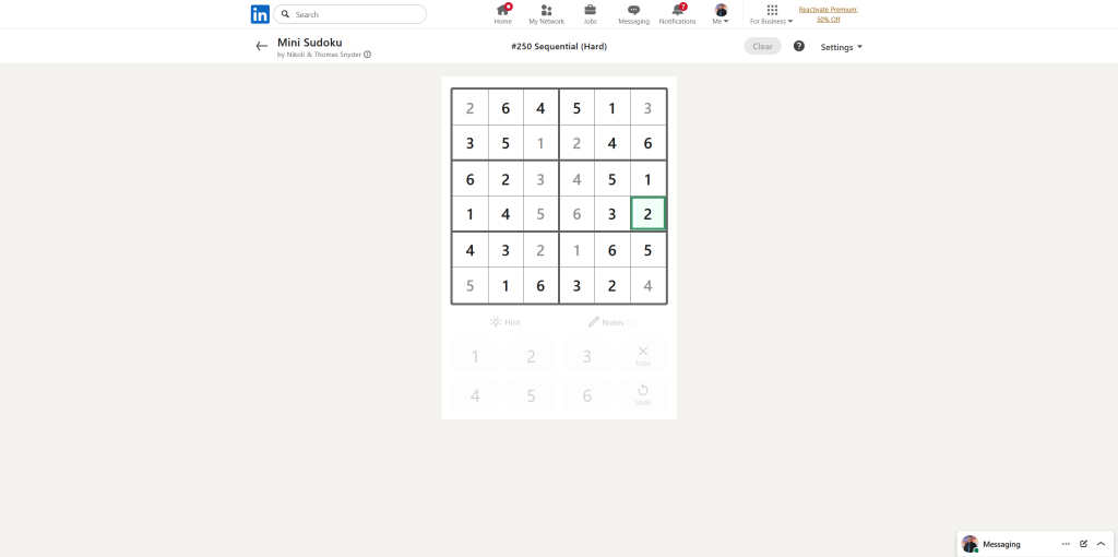 A screenshot of the daily LinkedIn Games puzzles.