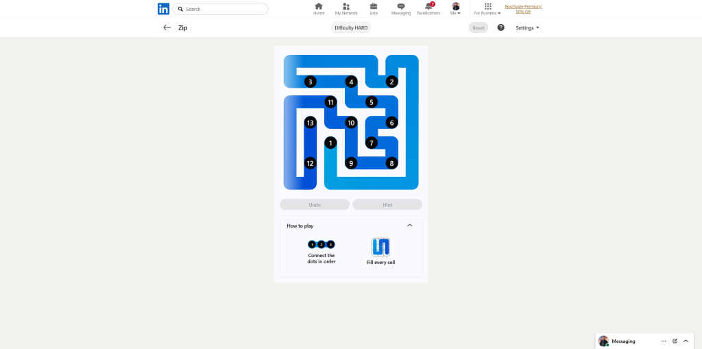 A screenshot of the daily LinkedIn Games puzzles.