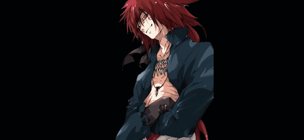 a still shot of guy crimson in that time I got reincarnated as a slime light novel