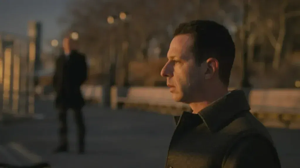 Jeremy Strong in a still from Succession Season 4