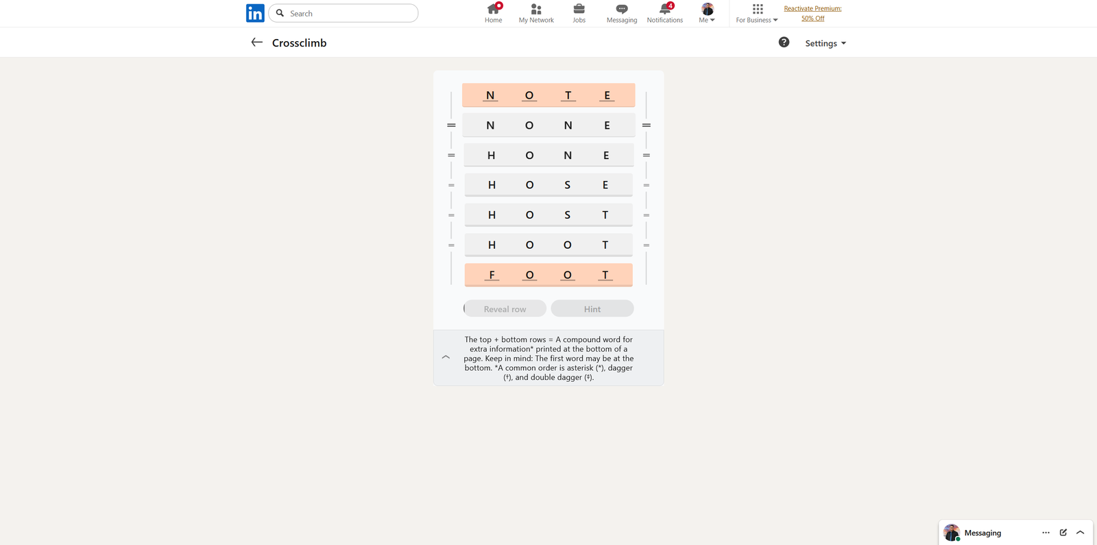 A screenshot of the daily LinkedIn Games puzzles.