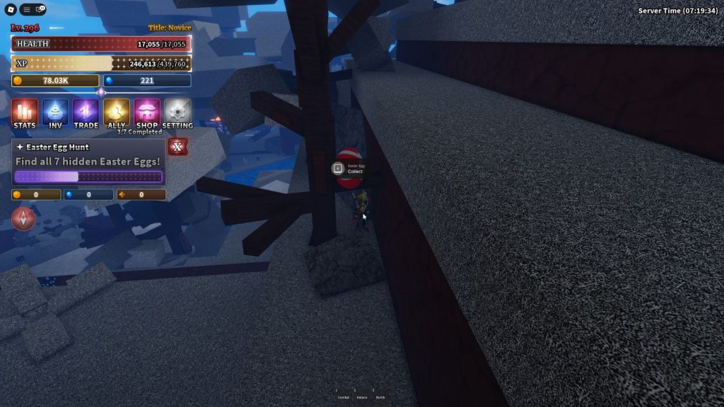 Sailor Piece Easter Egg location