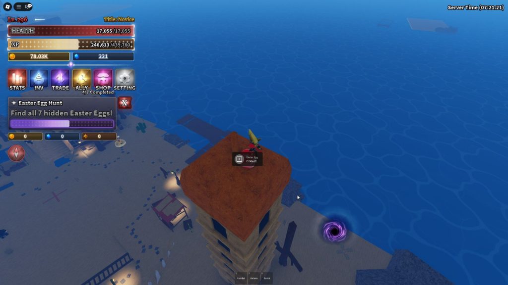 Sailor Piece Easter Egg location