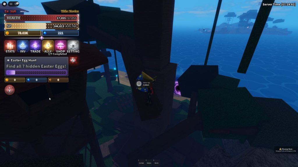 Sailor Piece Easter Egg location