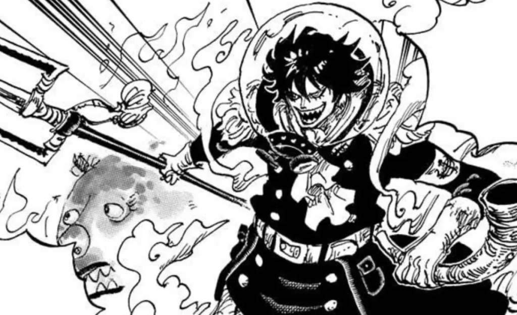 Killingham with his mythical zoan ability in One Piece. 