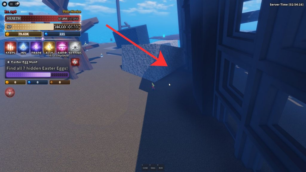 Sailor Piece Easter Egg location