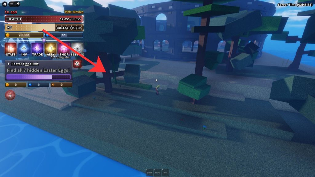 Sailor Piece Easter Egg location