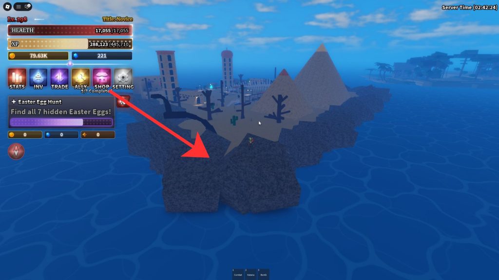 Sailor Piece Easter Egg location