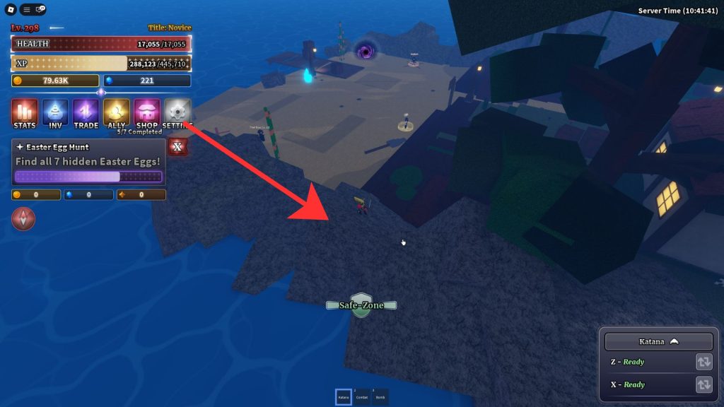 Sailor Piece Easter Egg location