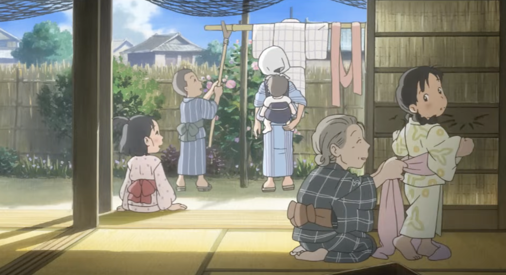 Suzu with her grandmother and her family in In This Corner of the World