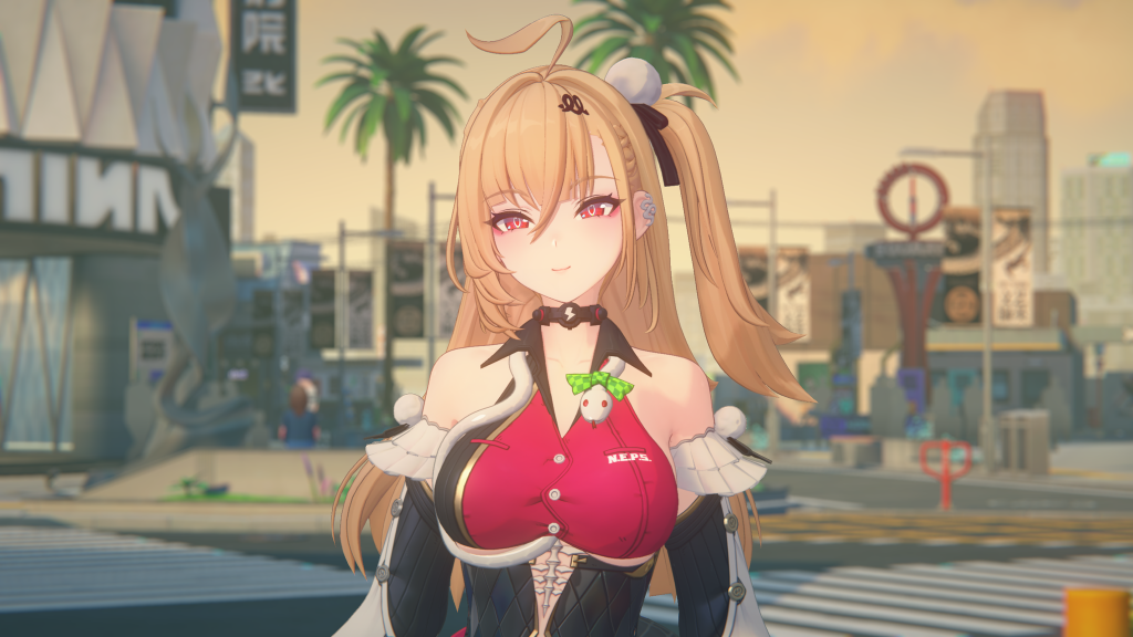 An in-game screenshot of Cissia in Zenless Zone Zero.