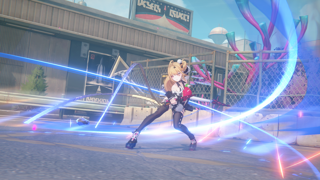 An in-game screenshot of Cissia in Zenless Zone Zero.