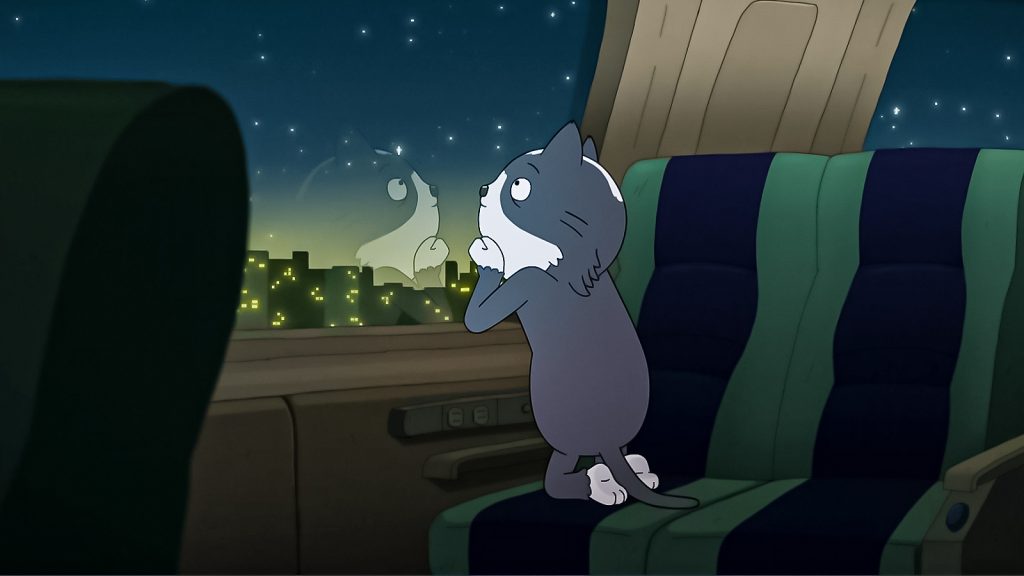 kevin in metro looking at through window in kevin season 1 ending scene