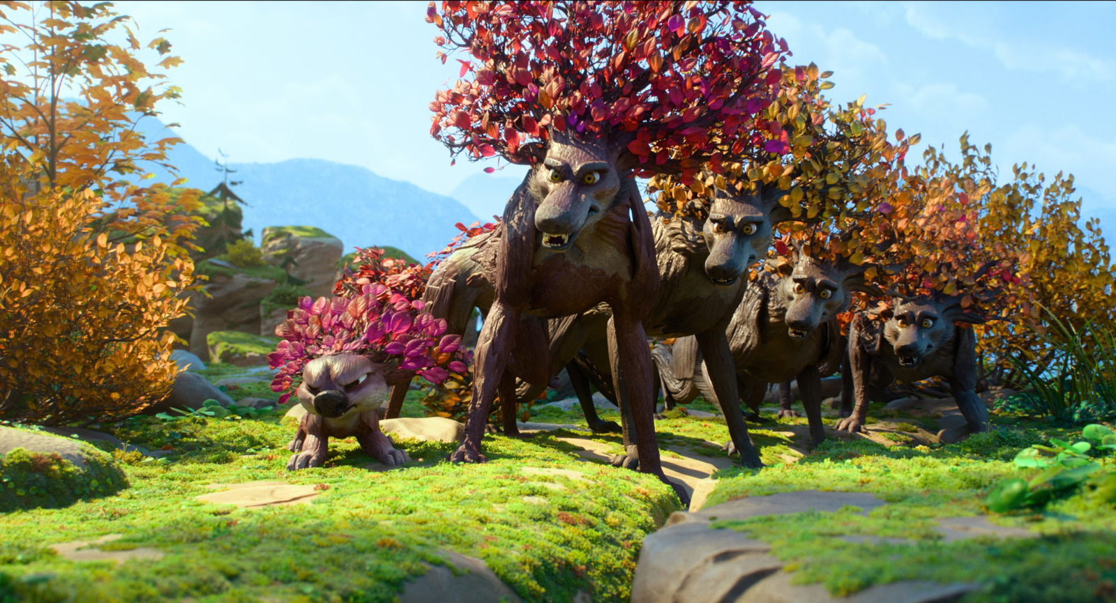 A pack of tree wolves in Swapped