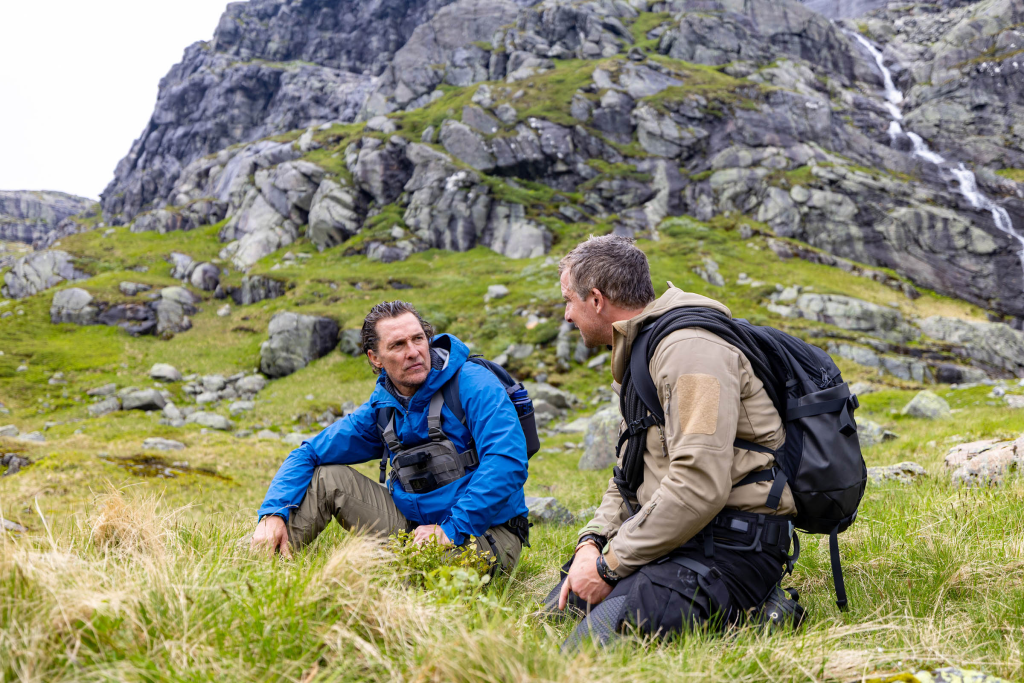 Bear Grylls and Matthew McConaughey