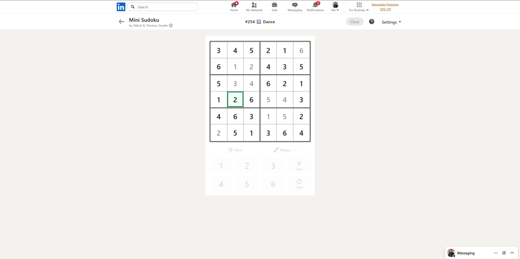 A screenshot of the daily LinkedIn Games puzzles.
