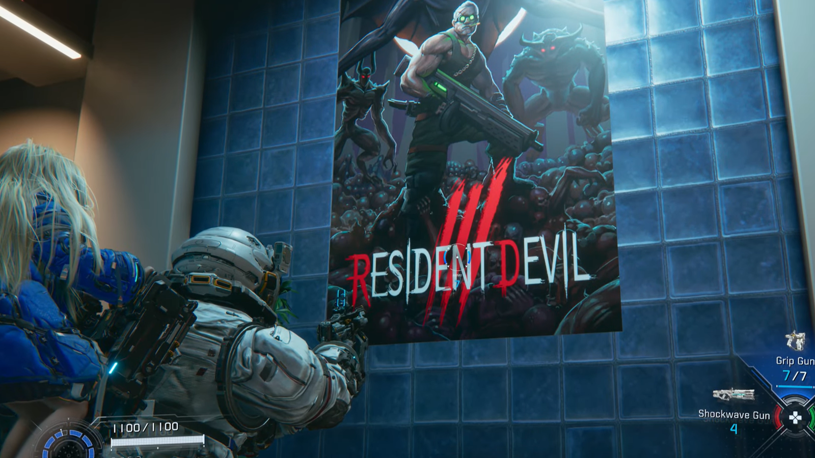 Resident Devil III in Pragmata.