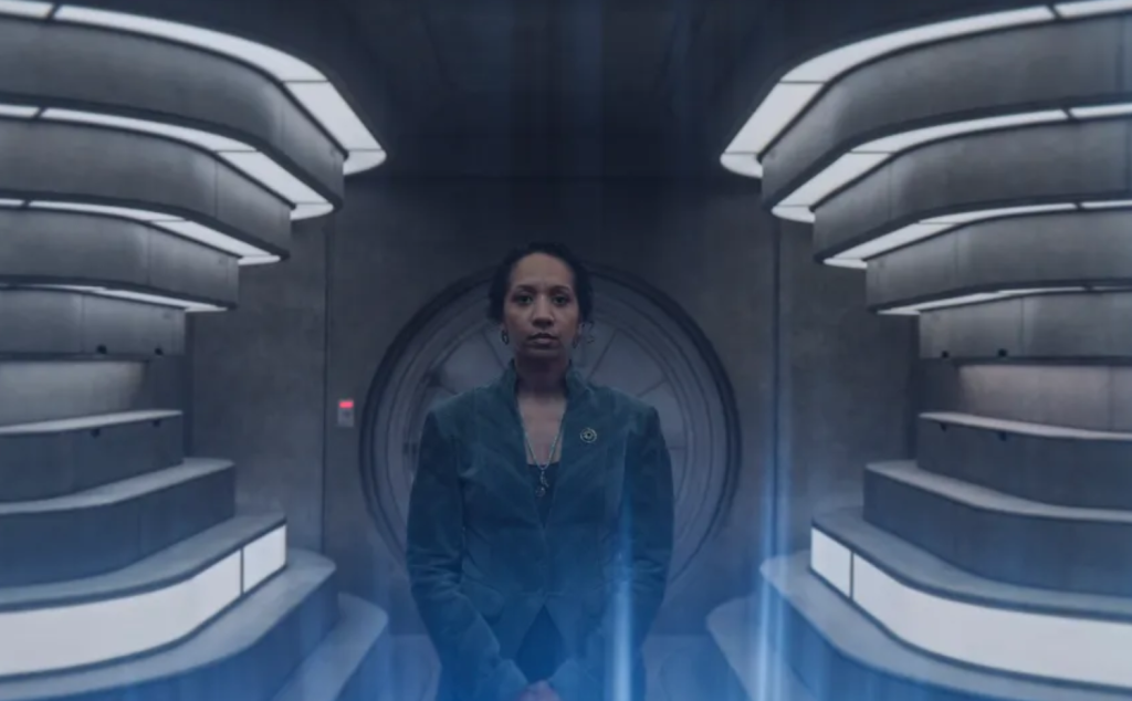 Alexandria Riley in a still from Silo