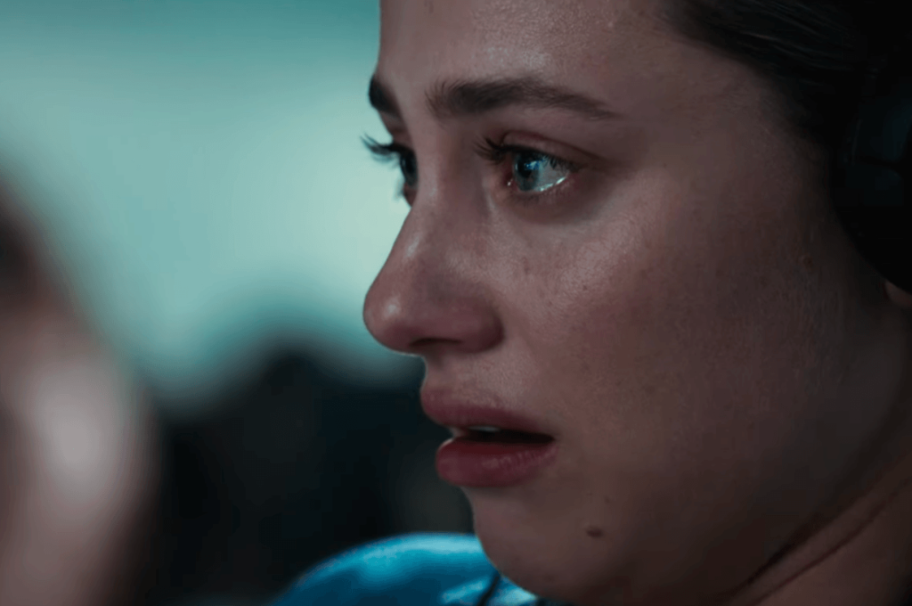 Lili Reinhart crying in American Sweatshop