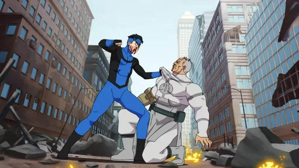Mark and Conquest from Invincible Season 3.