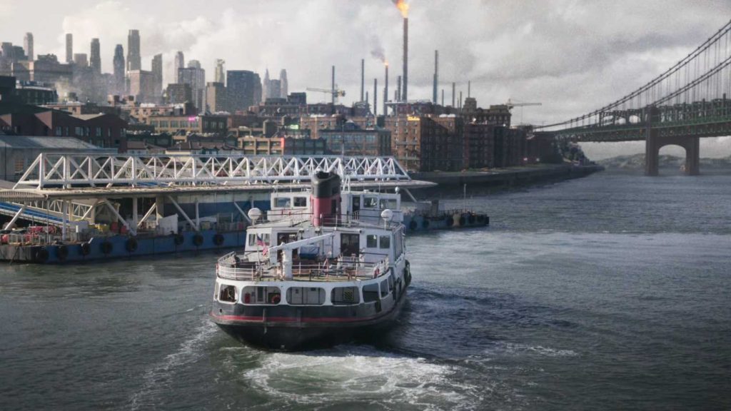 Gotham City shoreline