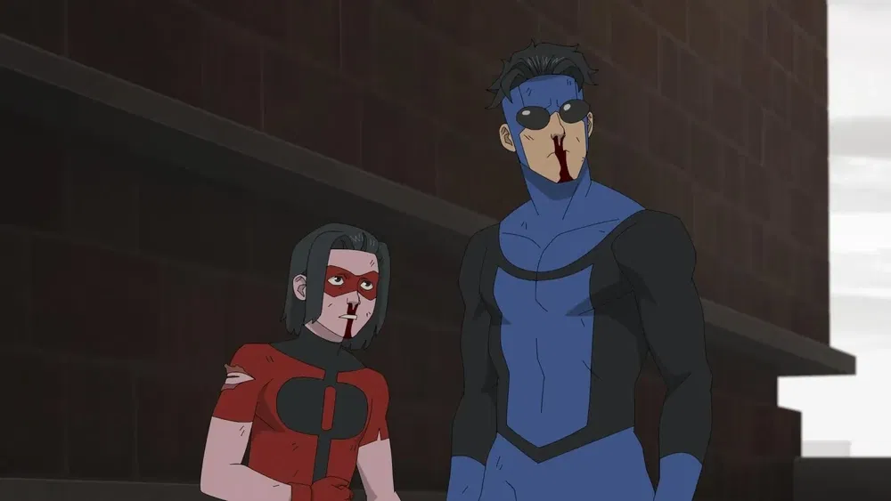 Oliver and Mark in Invincible 