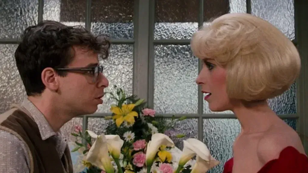 Rick Moranis and Ellen Greene in Little Shop of Horrors