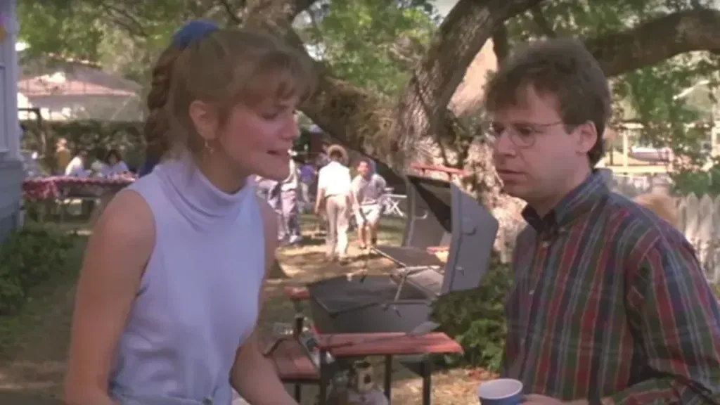 Rick Moranis and Harley Jane Kozak in Parenthood
