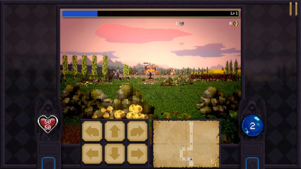 Mapping out a route in Vampire Crawlers.