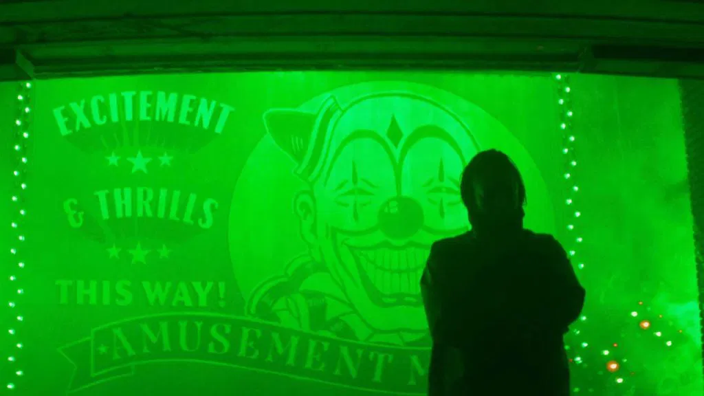 a still from clayface featuring potential the joker easter egg