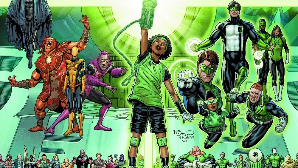 Cover page of DC Comics featuring Green Lanterns