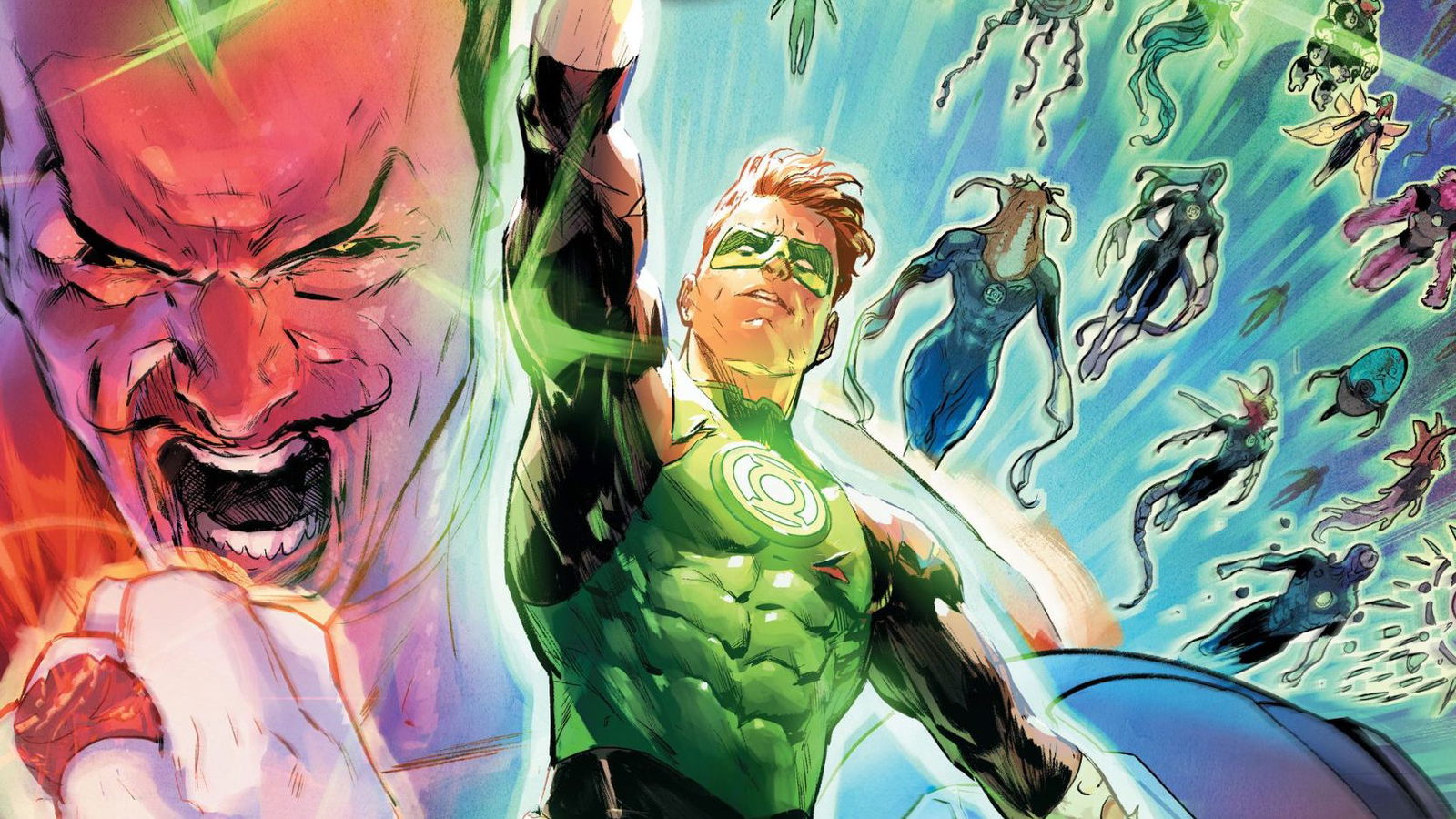 Cover page of DC Comics featuring Green Lanterns