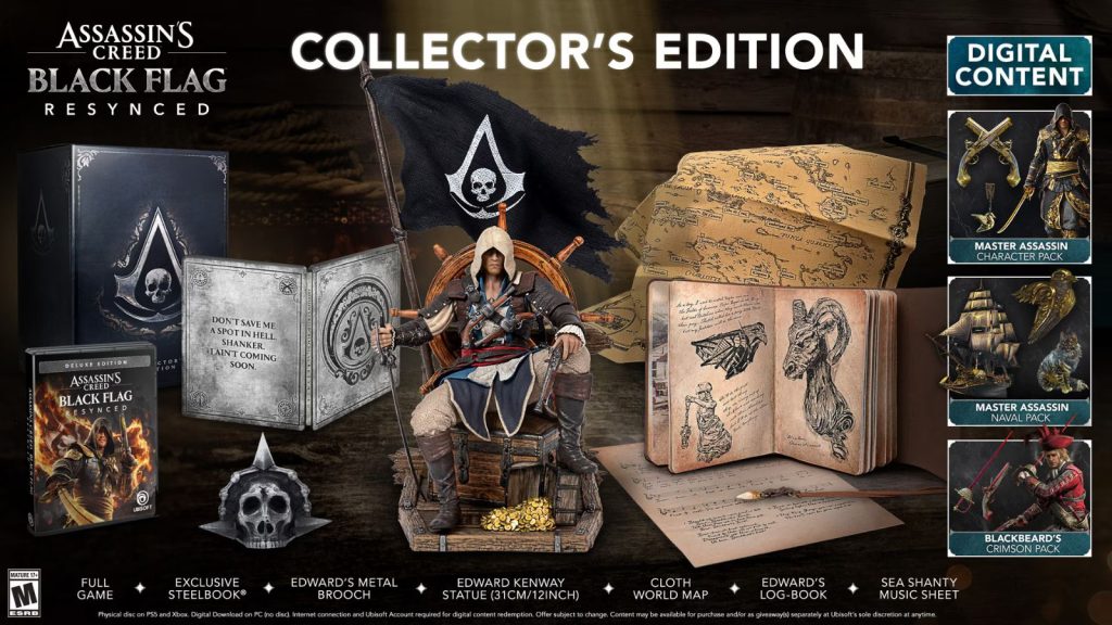 collector's editon of  Assassin’s Creed Black Flag Resynced
