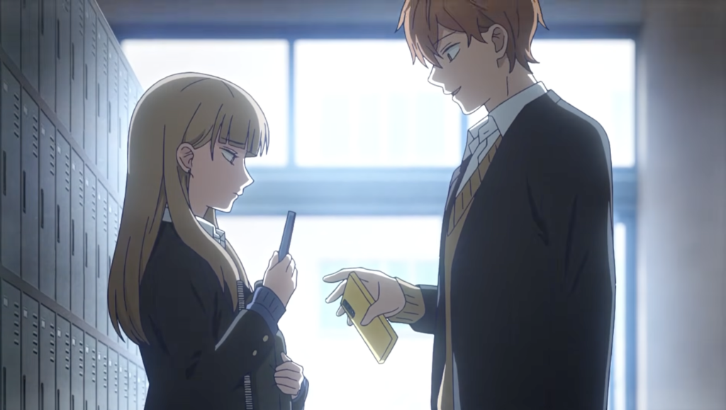 minato asks hikawa for her contact number in the ramparts of ice