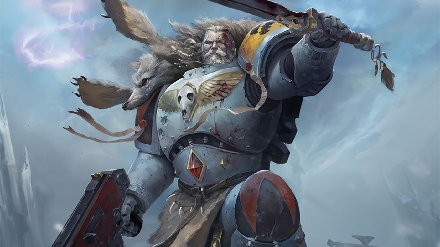 Cover page of Space Wolves novels from Warhammer 40,000